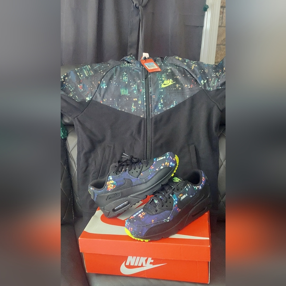Nike City Lights Jacket and Airmax 90 combo